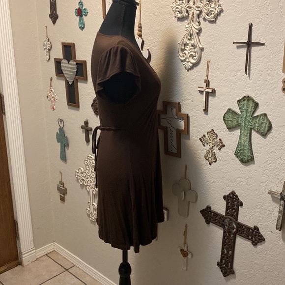 Ellemenno size large brown mini dress - Picture 3 of 3